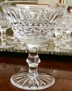 Qty 11, WATERFORD CRYSTAL TRAMORE 4 1/2 TALL CHAMPAGNE / SHERBET COUPES
