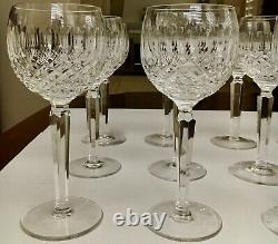 Qty 12, Waterford Crystal 7 1/2 COLLEEN TALL STEM HOCK WINE GOBLET Signed