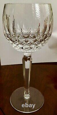 Qty 12, Waterford Crystal 7 1/2 COLLEEN TALL STEM HOCK WINE GOBLET Signed