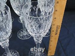 Queen by Rogaska Crystal 8 Red Wine Glasses Water Goblet 9 1/4 Tall