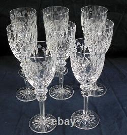 Queen by Rogaska Crystal 8 Red Wine Glasses Water Goblet 9 1/4 Tall