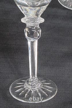 Queen by Rogaska Crystal 8 Wine Glasses 7 3/4 Tall Stemware