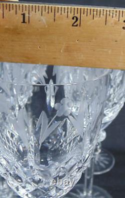 Queen by Rogaska Crystal 8 Wine Glasses 7 3/4 Tall Stemware