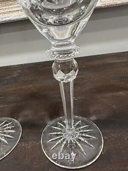 Queen by Rogaska Crystal Set 9 Red Wine Glasses Water Goblets 9 1/4 Just $25 Ea