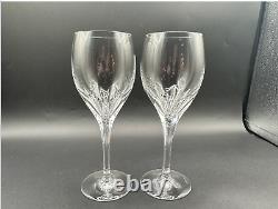 RARE Beautiful Pair of TIFFANY & CO. CRYSTAL Denise Wine Glasses Luxury MINT