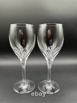 RARE Beautiful Pair of TIFFANY & CO. CRYSTAL Denise Wine Glasses Luxury MINT