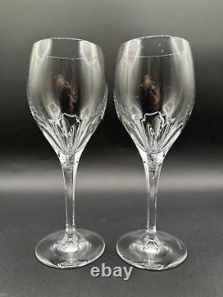 RARE Beautiful Pair of TIFFANY & CO. CRYSTAL Denise Wine Glasses Luxury MINT