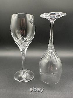 RARE Beautiful Pair of TIFFANY & CO. CRYSTAL Denise Wine Glasses Luxury MINT