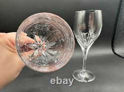 RARE Beautiful Pair of TIFFANY & CO. CRYSTAL Denise Wine Glasses Luxury MINT