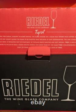 RARE & Retired RIEDEL TYROL Crystal Pinot Noir Wine Glasses Set of Two NIB
