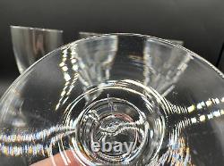 RARE Set of 6 ORREFORS Crystal Carina Claret Wine Glasses, 6 1/2'', Signed, MINT