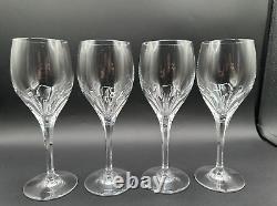 RARE Stunning Set of 4 TIFFANY & CO. CRYSTAL Denise Wine Glasses Luxury MINT