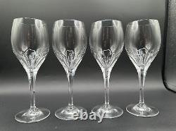 RARE Stunning Set of 4 TIFFANY & CO. CRYSTAL Denise Wine Glasses Luxury MINT