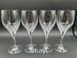 RARE Stunning Set of 4 TIFFANY & CO. CRYSTAL Denise Wine Glasses Luxury MINT