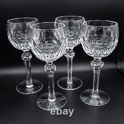 READ Waterford Crystal Curraghmore Wine Hock Glass Set of 4 7 3/8H FREE SHIP