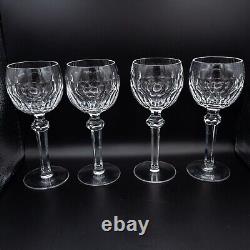 READ Waterford Crystal Curraghmore Wine Hock Glass Set of 4 7 3/8H FREE SHIP