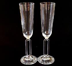 RIEDEL SOMMELIERS MILLENNIUM CHAMPAGNE FLUTES, Hand Made, Austria, 2PCS SET