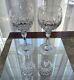 ROGASKA Crystal GALLIA Pattern Set of 2 Balloon Wine Goblets Glasses HTF Retired