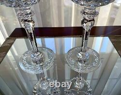 ROGASKA Crystal GALLIA Pattern Set of 2 Balloon Wine Goblets Glasses HTF Retired