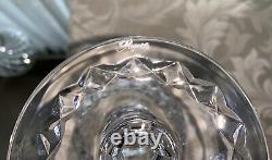 ROGASKA Crystal GALLIA Pattern Set of 2 Balloon Wine Goblets Glasses HTF Retired