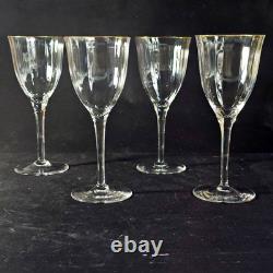 ROGASKA RGS39 WINE GLASSES, Optic Lead Crystal, 7 1/8, 8 Oz, 4PCS