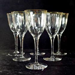 ROGASKA RGS39 WINE GLASSES, Optic Lead Crystal, 7 1/8, 8 Oz, 6PCS