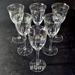 ROGASKA RGS39 WINE GLASSES, Optic Lead Crystal, 7 1/8, 8 Oz, 6PCS