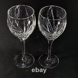 ROSENTHAL ESTELLE RED WINE GLASSES, Cut Lead Crystal, Made in Germany, 2PC SET