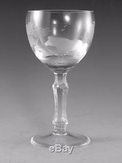 ROWLAND WARD Crystal 5 1/4 Wine Glass Set (6) Cut by Moser