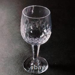 ROYAL DOULTON CLARENDON WINE GLASSES, Cut Lead Crystal, 6, 7 Oz, ENGLAND, 4PCS