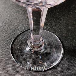 ROYAL DOULTON CLARENDON WINE GLASSES, Cut Lead Crystal, 6, 7 Oz, ENGLAND, 4PCS