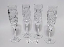 Ralph Lauren Aston Crystal 8PC Set 4 Wine & 4 Champagne Glasses Goblets Flutes