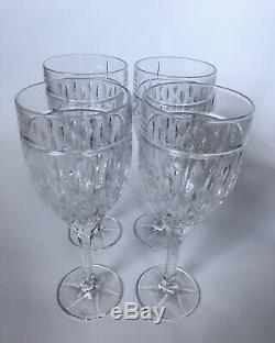 Ralph Lauren Aston Crystal Water Goblets Wine Glasses Set Of 4 New