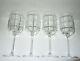 Ralph Lauren Crystal 4'FOSTER' Cut Wine Goblets or Water Glasses 9.25 HTF Mint