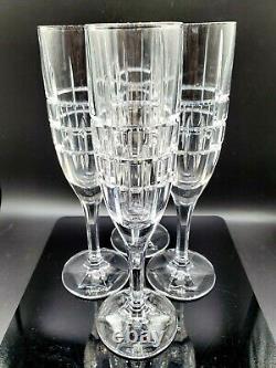 Ralph Lauren Crystal Champagne Wine Glasses Signed Superb Condition 4pcs