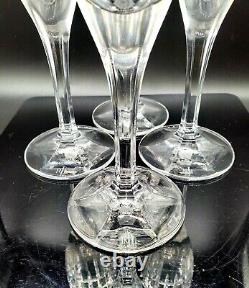 Ralph Lauren Crystal Champagne Wine Glasses Signed Superb Condition 4pcs