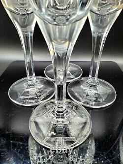 Ralph Lauren Crystal Champagne Wine Glasses Signed Superb Condition 4pcs