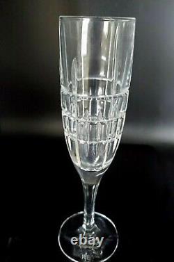 Ralph Lauren Crystal Champagne Wine Glasses Signed Superb Condition 4pcs