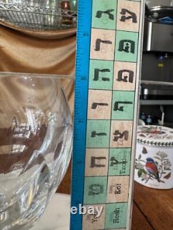 Ralph Lauren Crystal Rare Vintage Edward Balloon Red Wine 5 Glasses taler