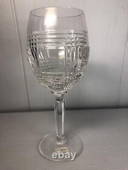 Ralph Lauren Glen Plaid Crystal Wine Glass/Water 295 Goblet MM Brand New in Box