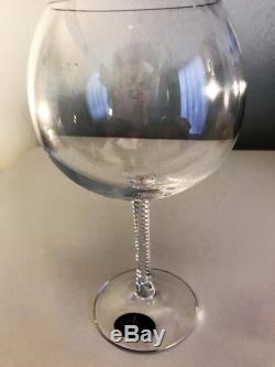 Ralph Lauren LATHAM Burgundy wine glasses- set of 4- Brand New