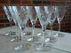 Rare 1930s SET of 9 SENECA GOTHIC Pattern Cut Crystal WINE GLASSES Glass 6