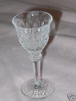 Rare Edinburgh Crystal Thistle Wine Decanter & Saint Louis Crystal Liquor Glass