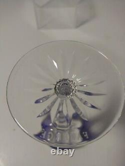 Rare Faberge Lausanne Liqueur Cordial Glass, Cobalt Blue Cased Crystal Signed