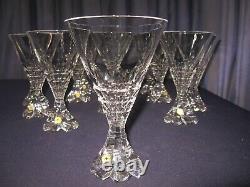 Rare Find 12 Josephinenhutte Lg Crystal Stemware Martini Wine Water 6.5 Tall A+