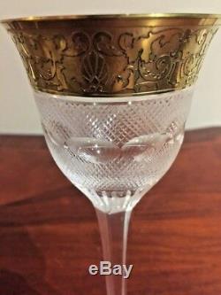 Rare Moser Crystal Splendid Hock Wine Glass 7 1/2'