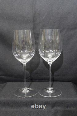 Rare Pair of Riedel Crystal 12 3/4 Red Wine Glasses, Etched on Base 48 oz
