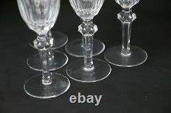 Rare Set Of 6 Waterford Curraghmore Cut Crystal Sherry Wine Glasses Stems