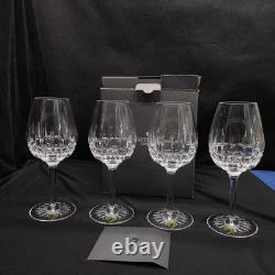 Rare Waterford Crystal Ashlyn Goblet Wine Glass 8 5/8. Set Of 4 WithBox