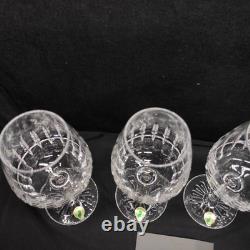 Rare Waterford Crystal Ashlyn Goblet Wine Glass 8 5/8. Set Of 4 WithBox